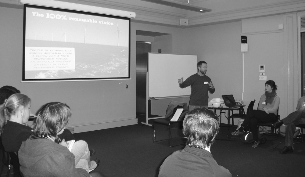 Andrew Bray presenting at MCN December 2011.