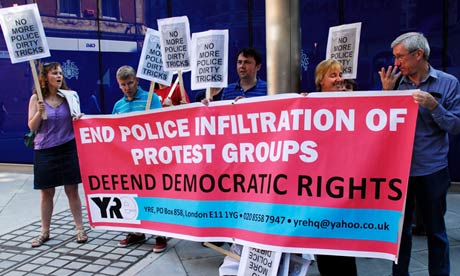 Protest outside Scotland Yard